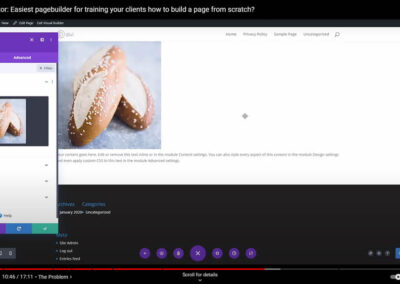 loading image module in Divi page builder